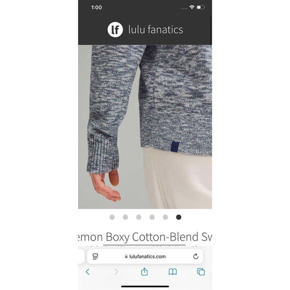 Lululemon boxy Cotton blend sweater - Picture 3 of 12